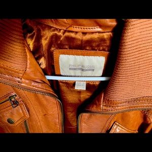 Genuine leather Philip Russel jacket